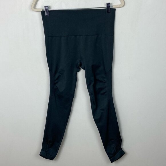 Mono B Grey High Rise Ribbed Leggings Size Large‎ Style APH2501 Yoga Dance Pants - Picture 11 of 11